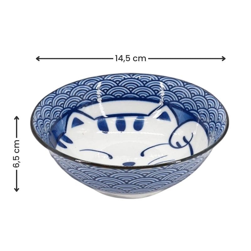 Set van 2 Japanse Kommen - Cat Face