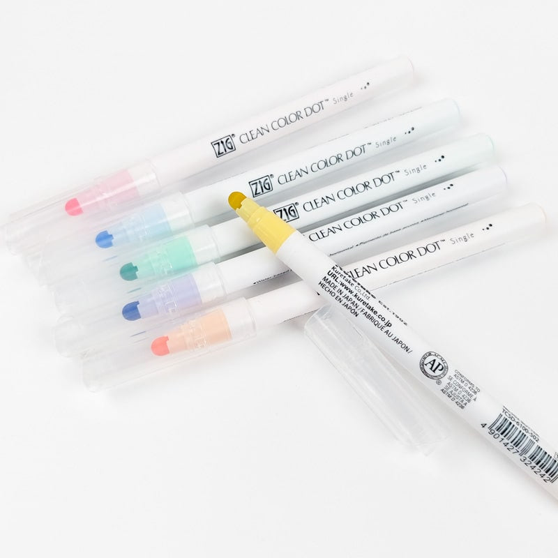 Set van 6 Dot Mild Markeerstiften