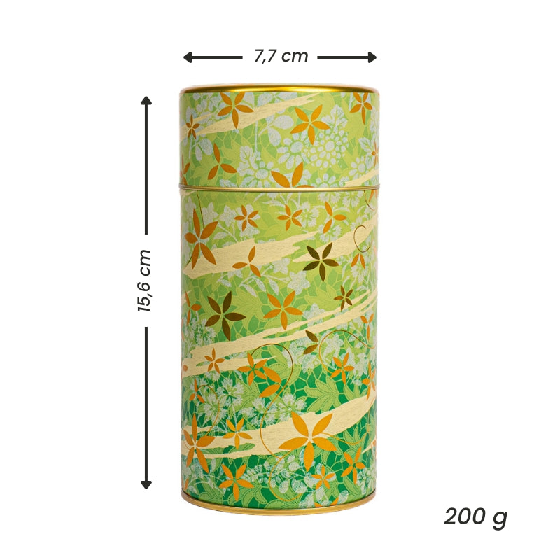 Set van Twee Metalen Theeblikken - Bloemenprint