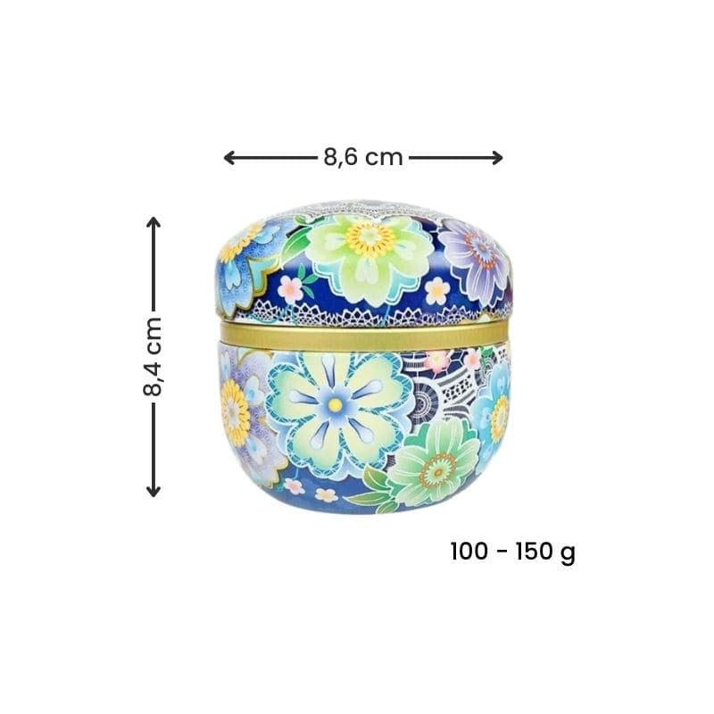 Set van Twee Theeblikken - Japanse Bloemen