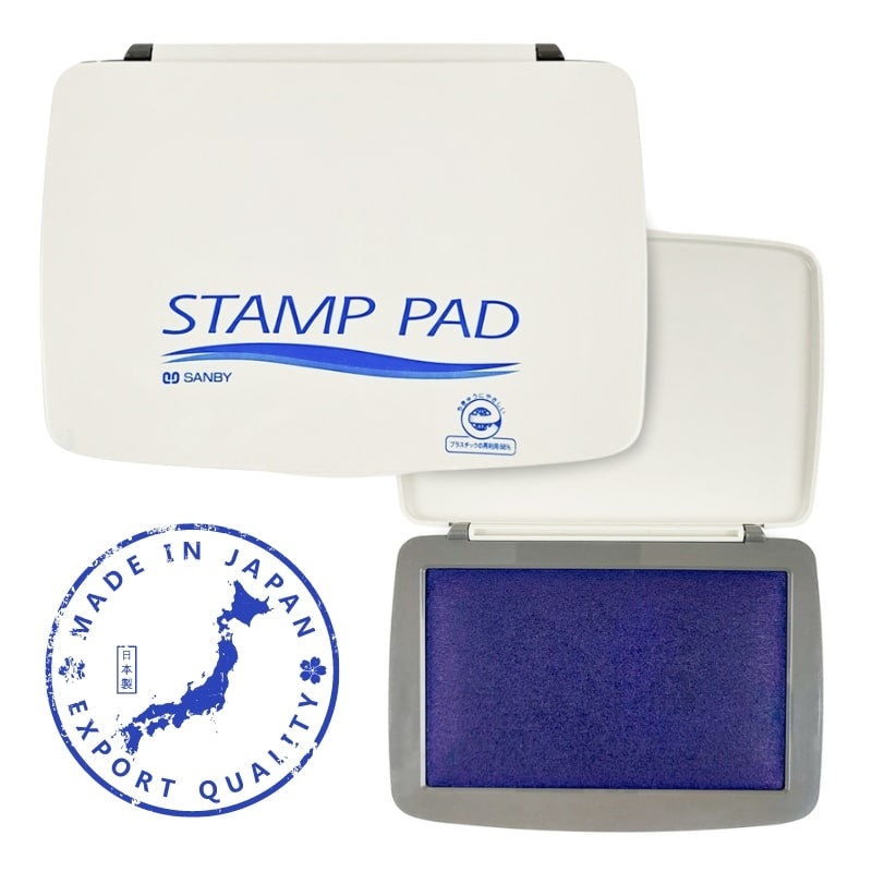 Stempelkussen -Blauw