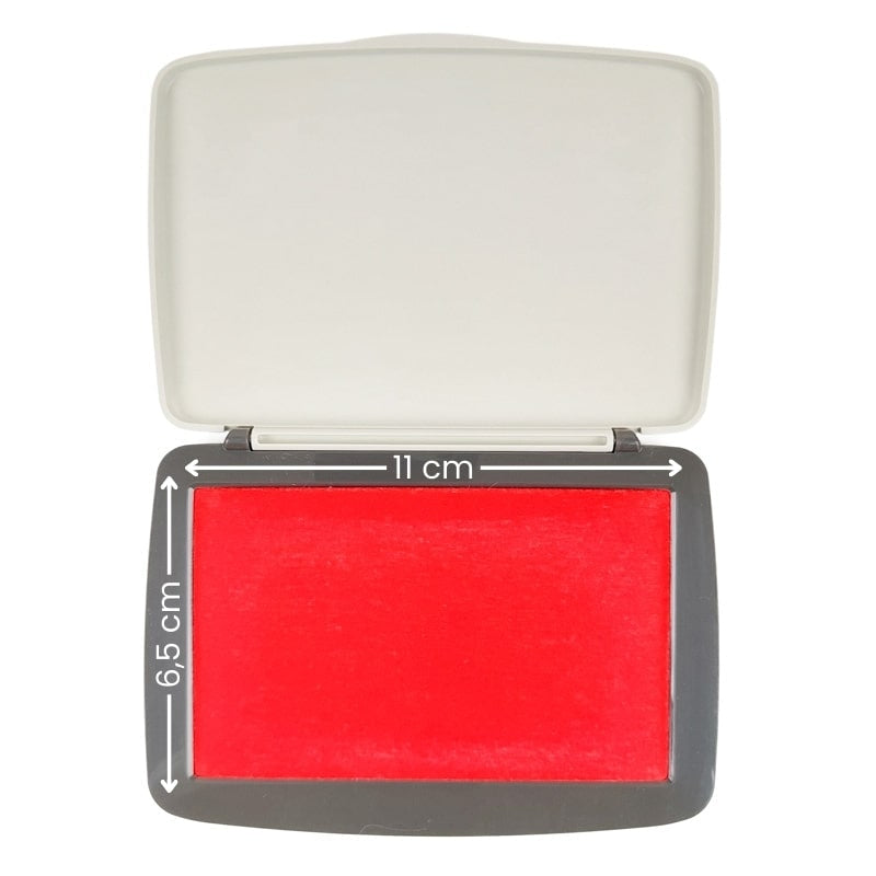Stempelkussen- Rood