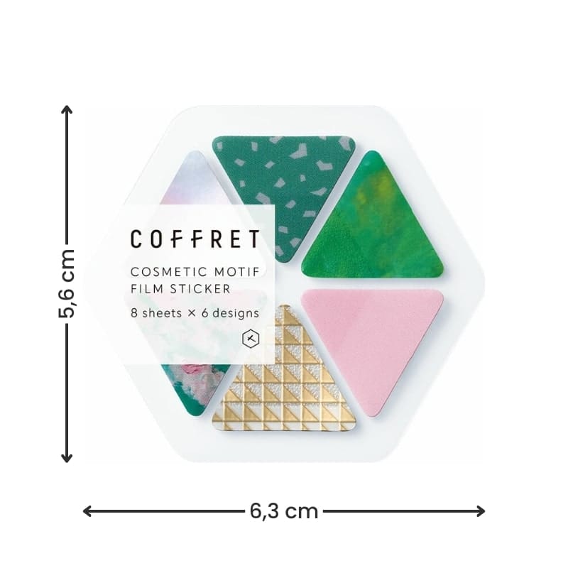 Stickers Cosmetisch Triangle Set