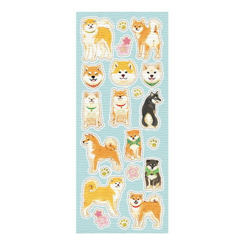 Stickers Japanse honden vergulden