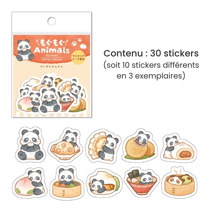 Vlok Kawaii Panda stickers