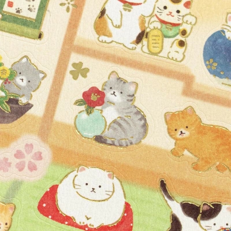 Japanse Stickers voor Kattenliefhebbers