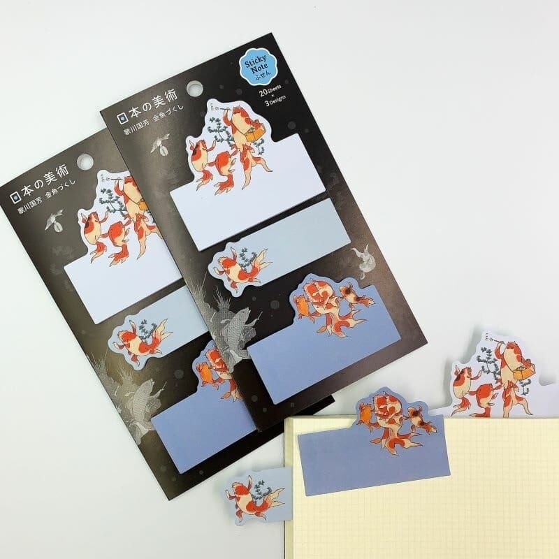 Sticky Notes Japanse Kingyo door Kuniyoshi
