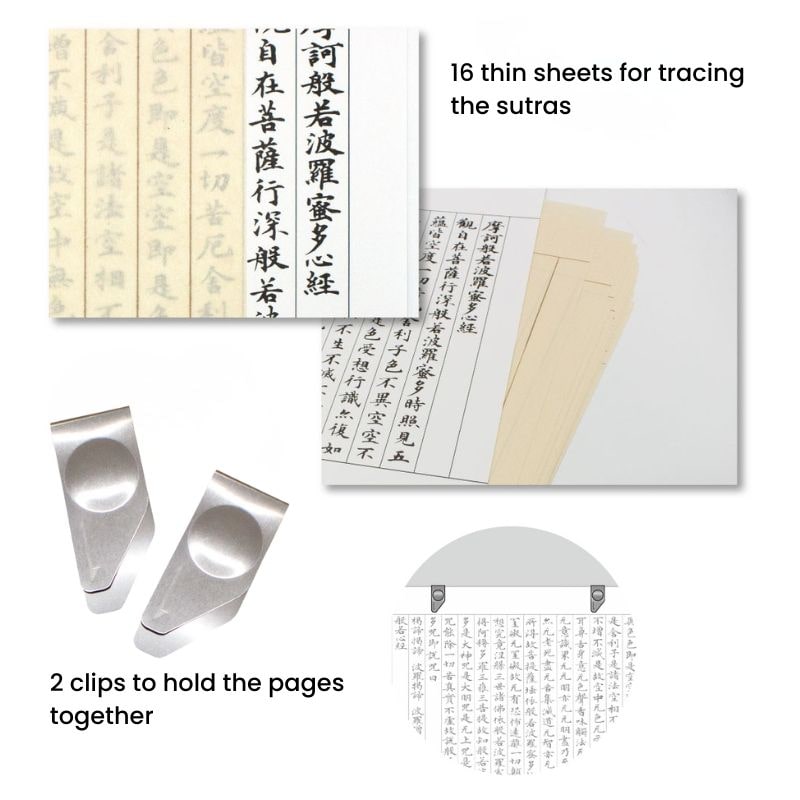 Sutra Copying Set met Tombo Brush Pen