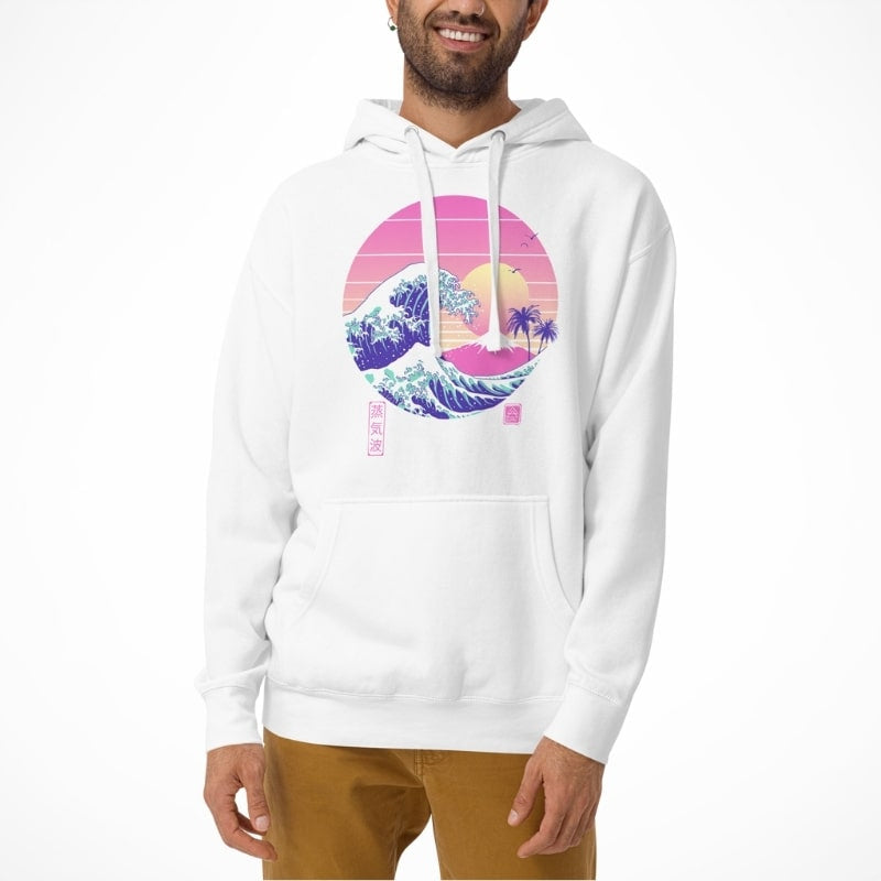 Japans sweatshirt met de grote dampgolf