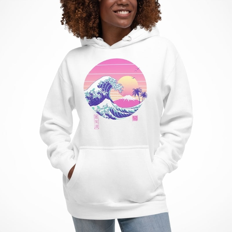 Japans sweatshirt met de grote dampgolf
