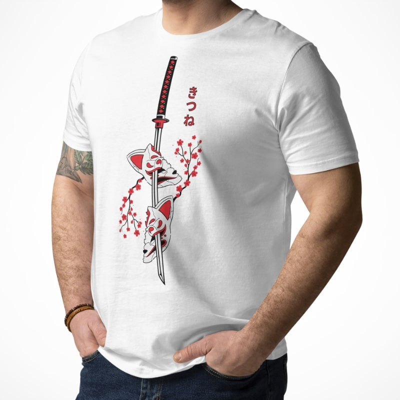 Japans Kitsune Sakura T-shirt