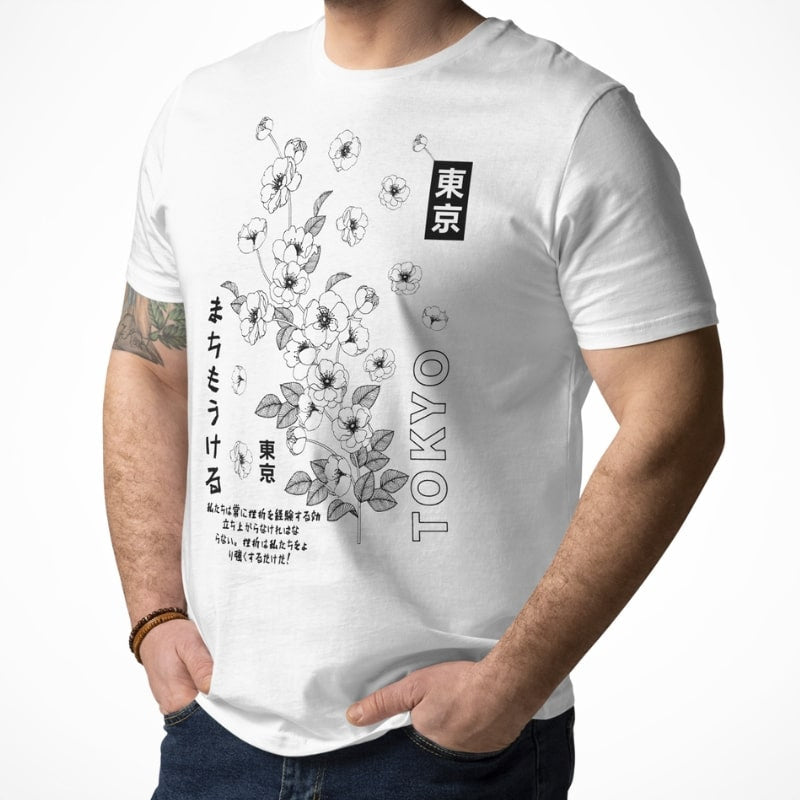 Japanse T-shirt Tokyo Blossom