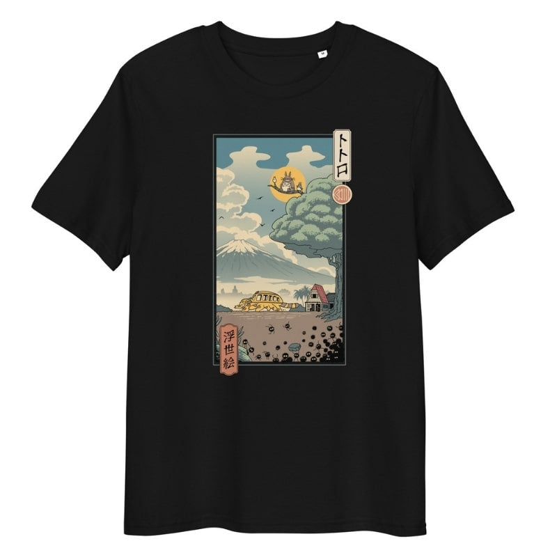 T-shirt Japanse Ukiyo-e Boswachters - S / Zwart