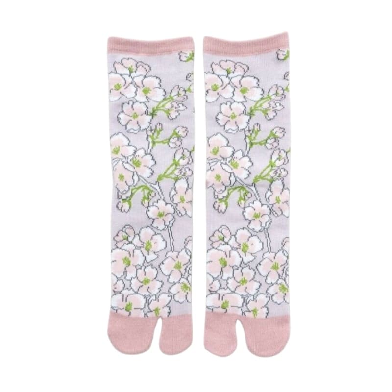 Tabi Sokken - Bloesem Design EU 36-40 / Roze
