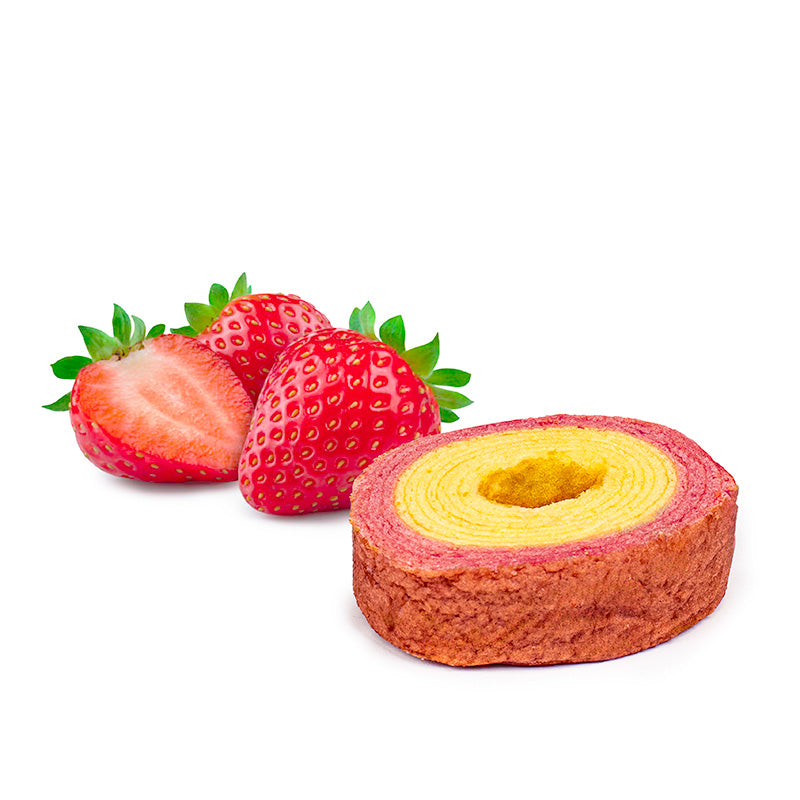 Taiyo Baumkuchen Cake - Melk & Aardbei