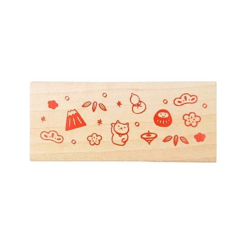 Houten stempel voor Japanse groeten