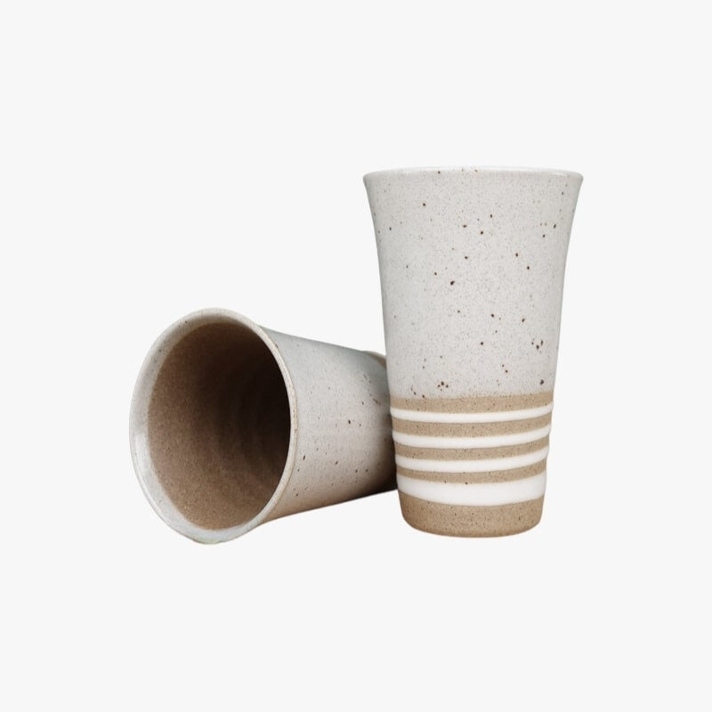 Japanse Terracotta Beker - Wit