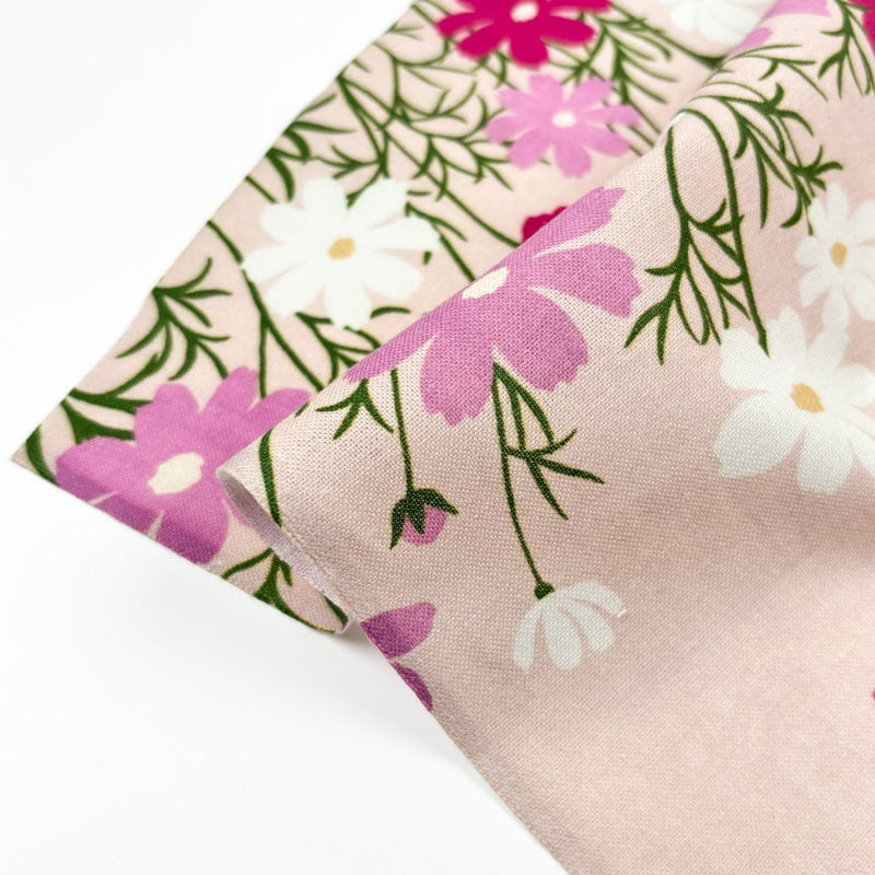 Tenugui Handdoek - Kat & Bloemen