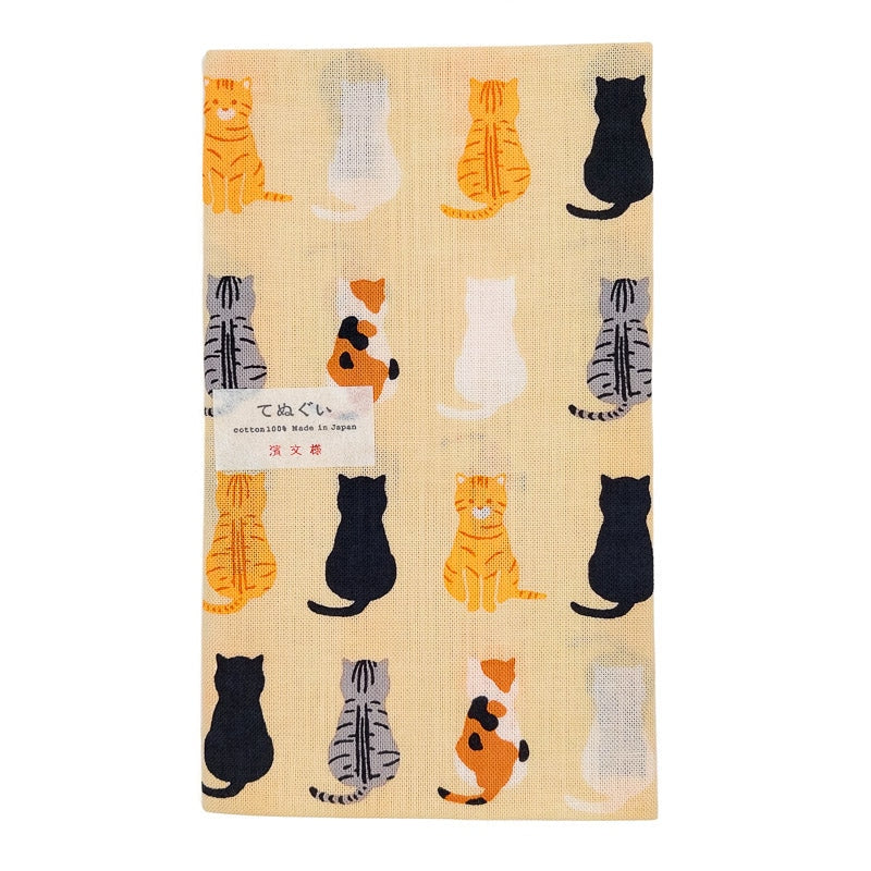 Tenugui Handdoek - Katten
