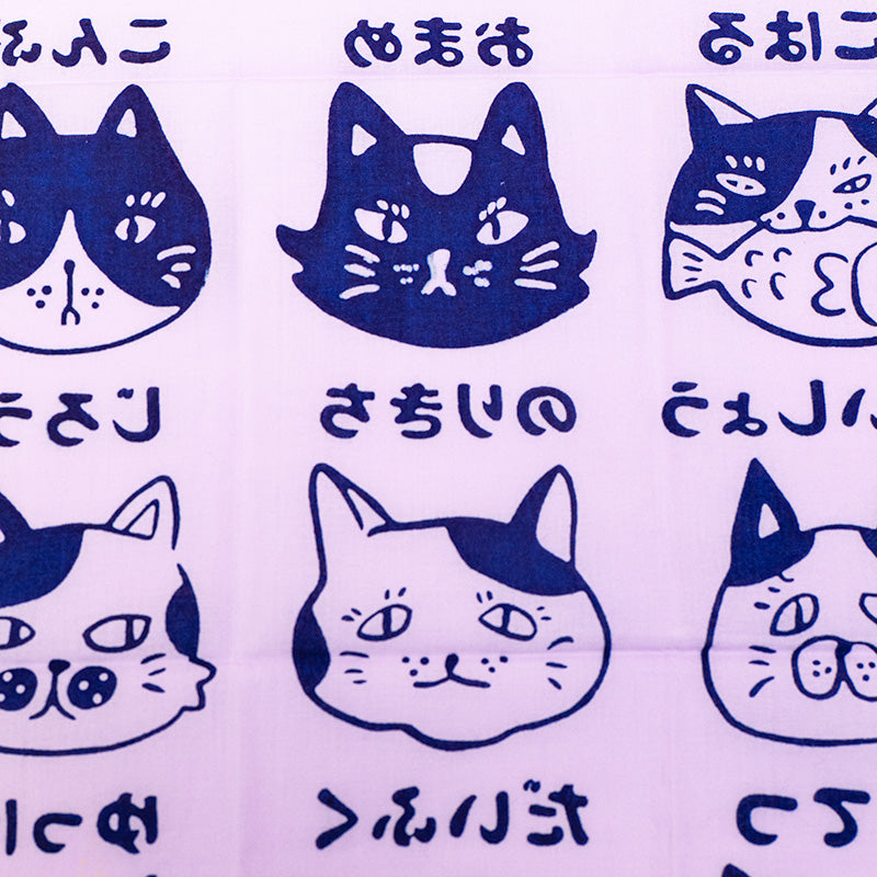 Tenugui Handdoek - Kattenprint