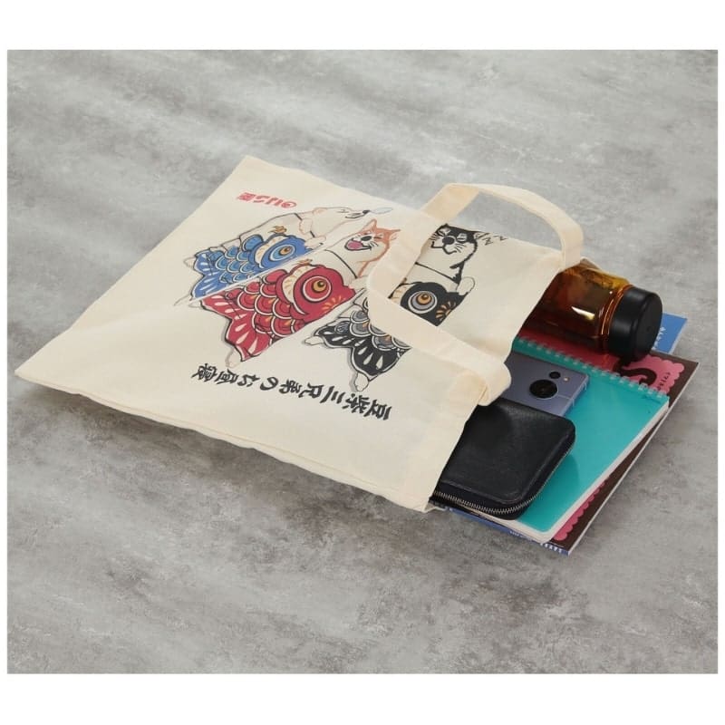 Tote Bag Ivoire Shiba Nobori