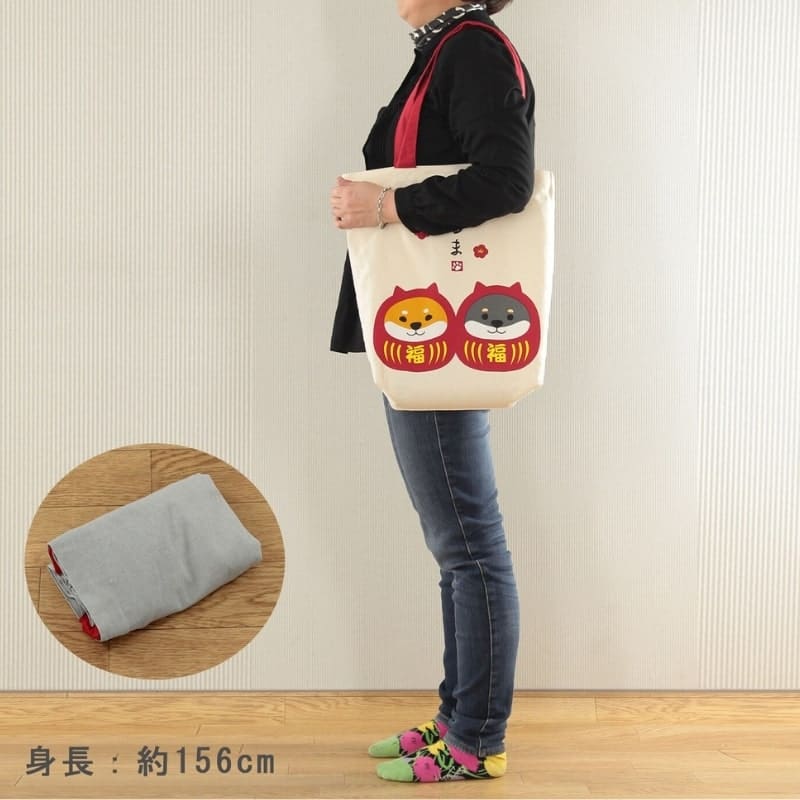 Tote Bag - Ivoor Shiba Daruma