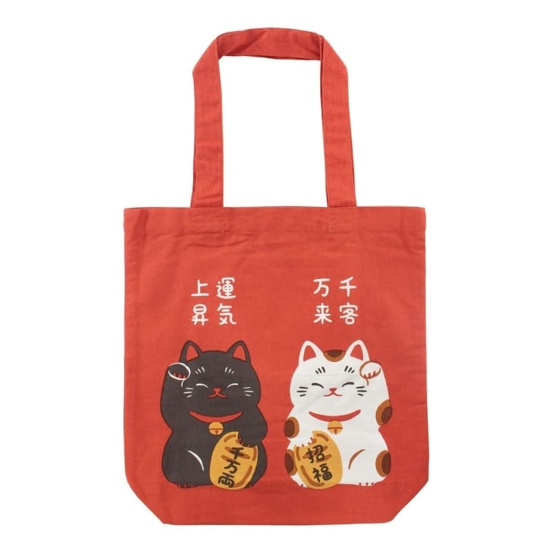 Tote Bag - Rood Maneki Neko Shōfuku