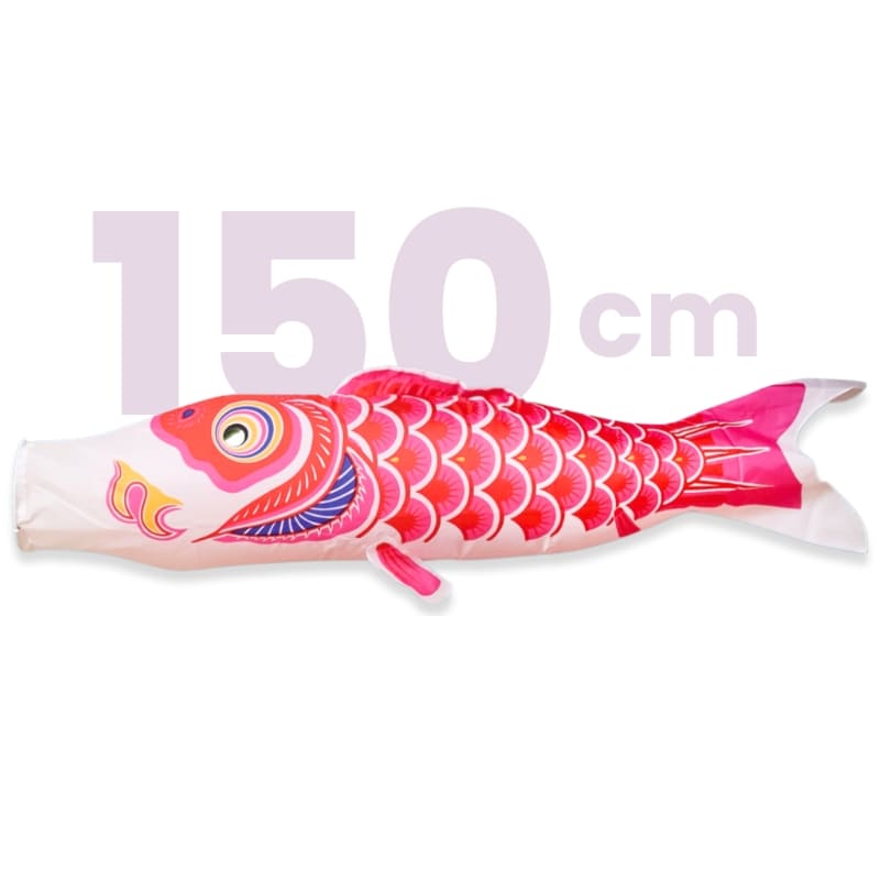 Traditionele Japanse Koinobori Roze - 150 cm