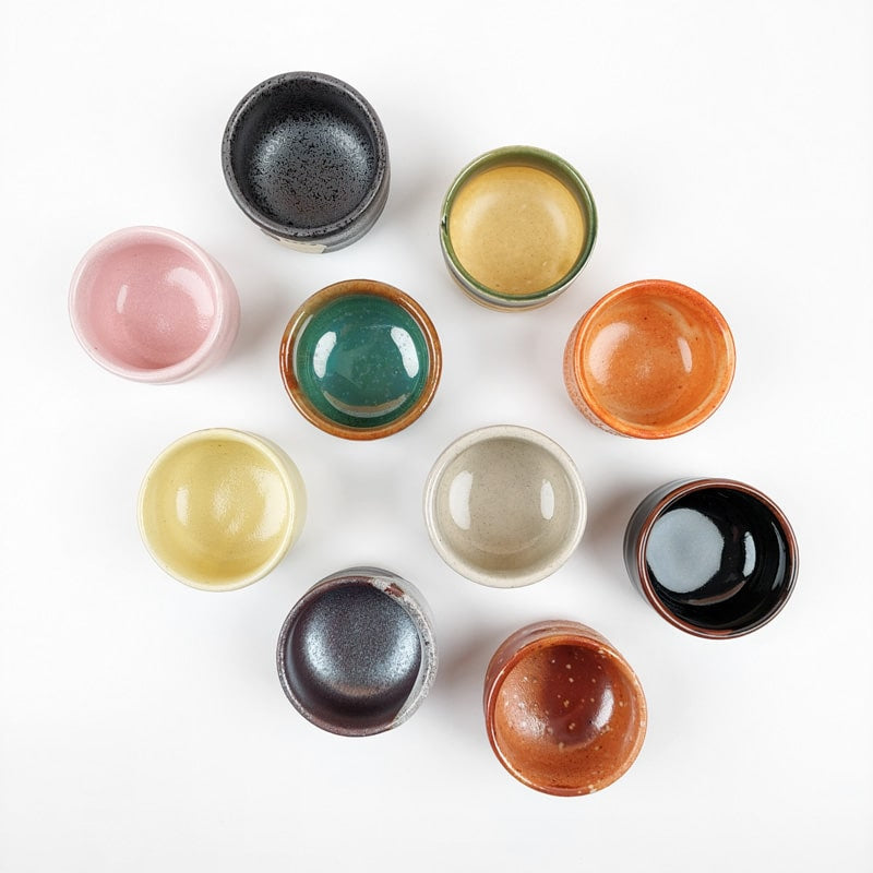 Japanse keramische sake glazen