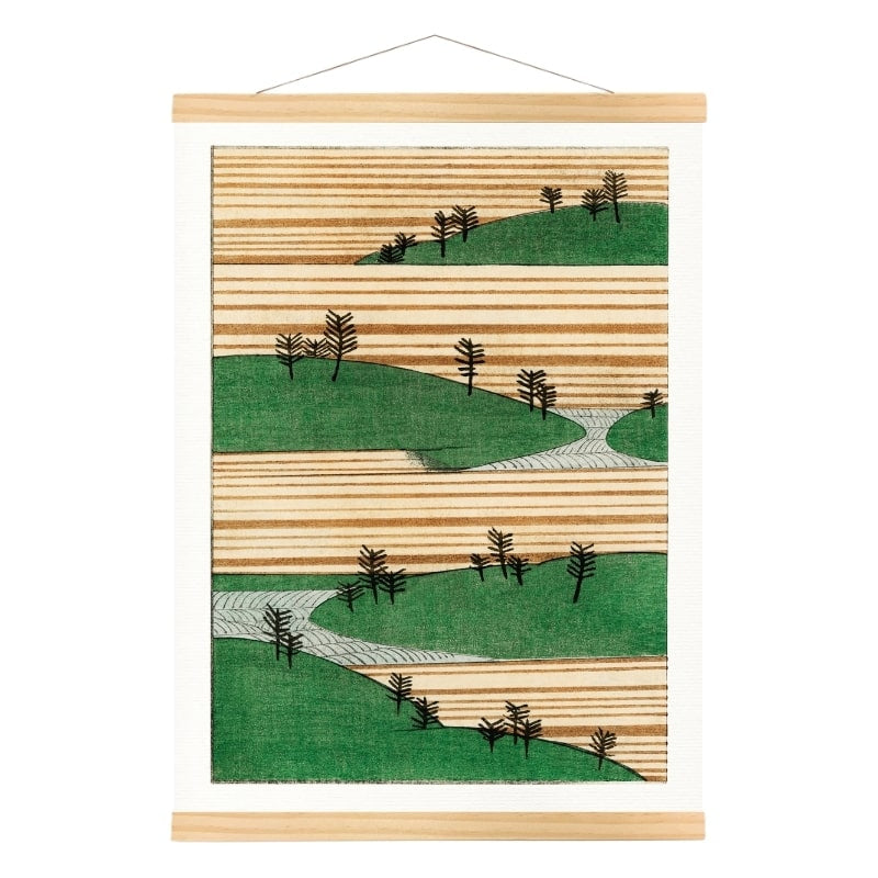 Watanabe Seitei Prent - Landschap A3