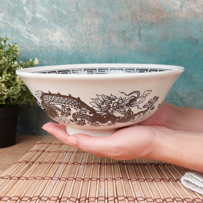 Witte Japanse Ramen Kom