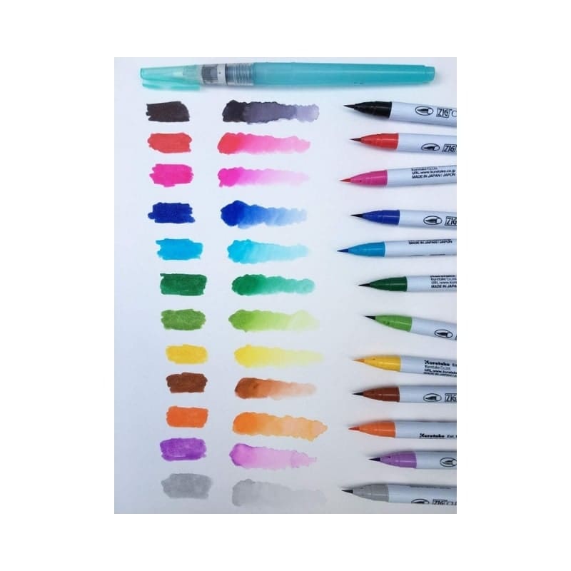 ZIG Brushpennen - Set Van 12
