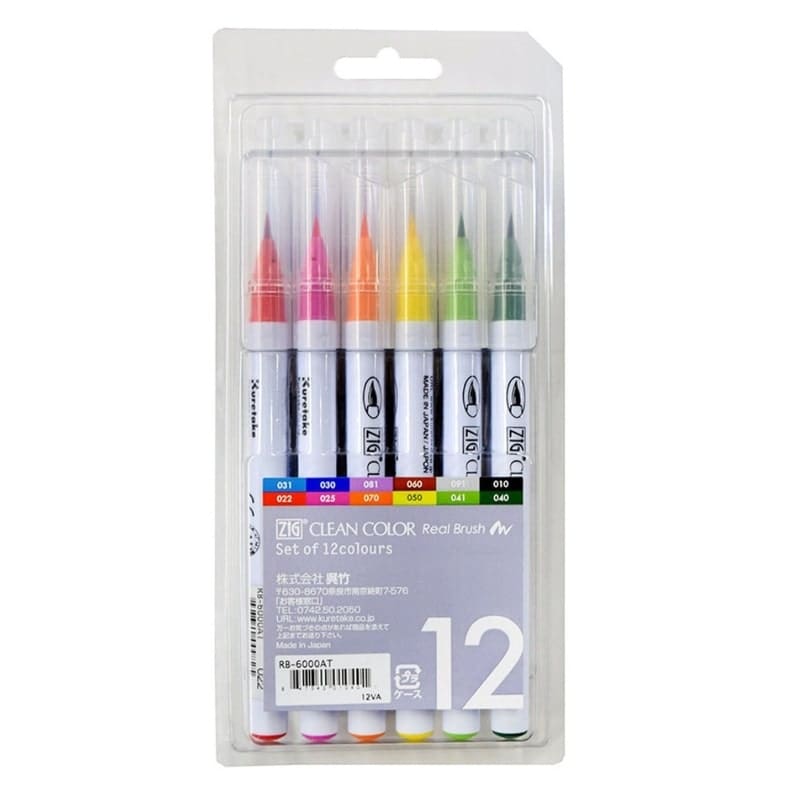 ZIG Brushpennen - Set Van 12