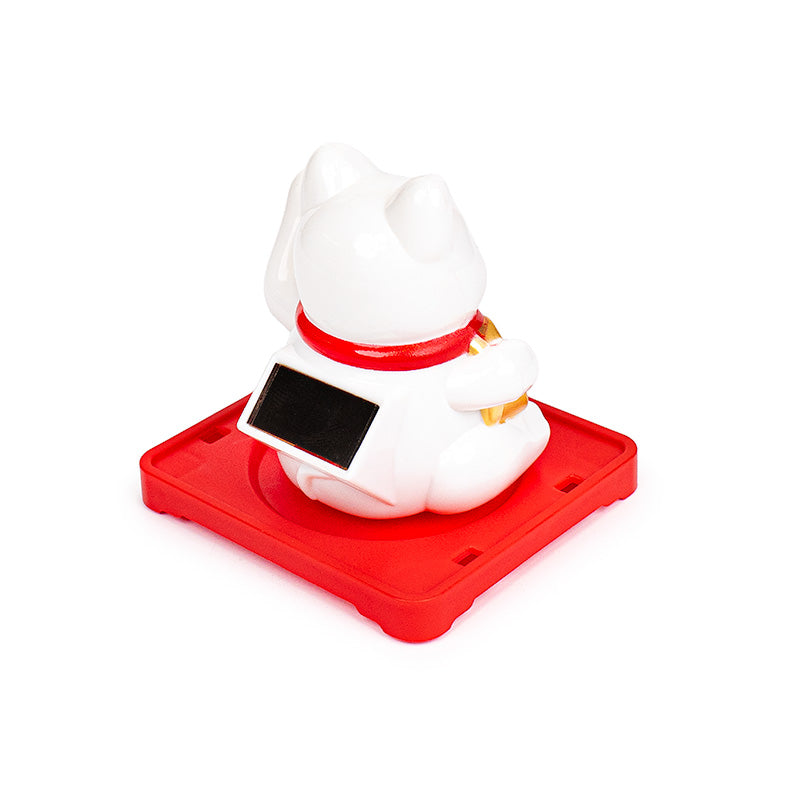 Zonne-energie Bewegende Maneki Neko Kat - Daruma
