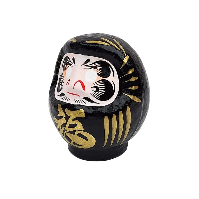 Zwarte Japanse Daruma – 9 tot 15 cm