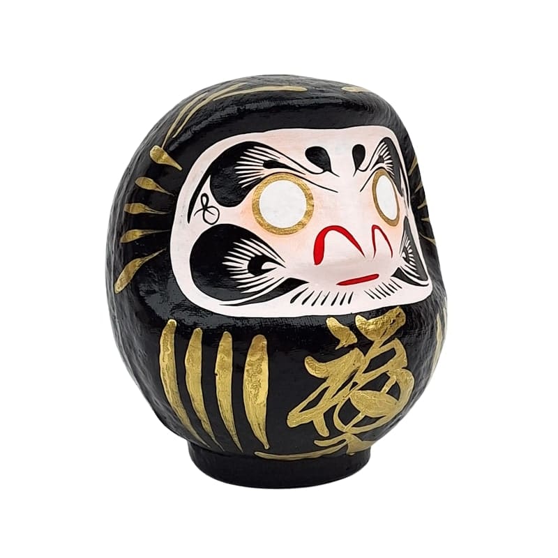 Zwarte Japanse Daruma – 9 tot 15 cm