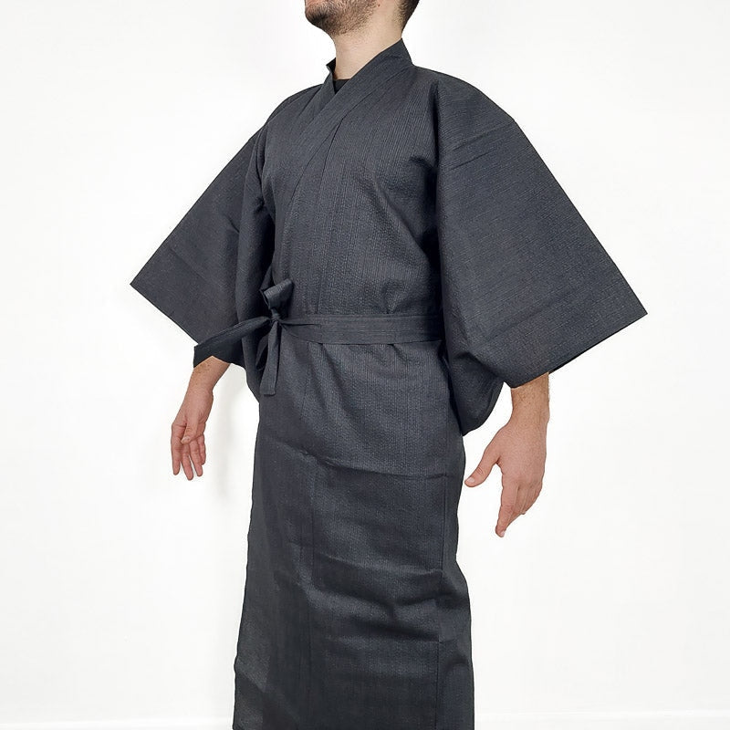 Zwarte Yukata Heren