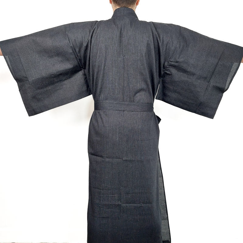 Zwarte Yukata Heren