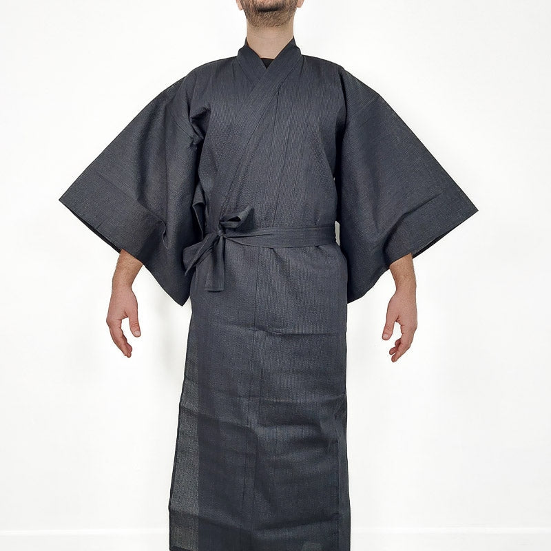 Zwarte Yukata Heren L