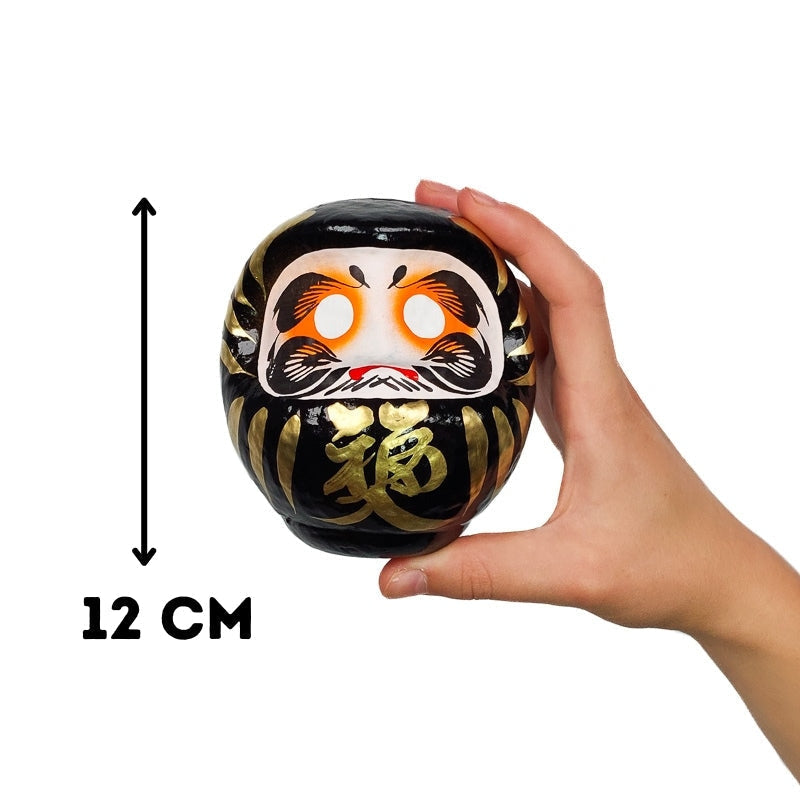 Grote zwarte daruma - 12 cm