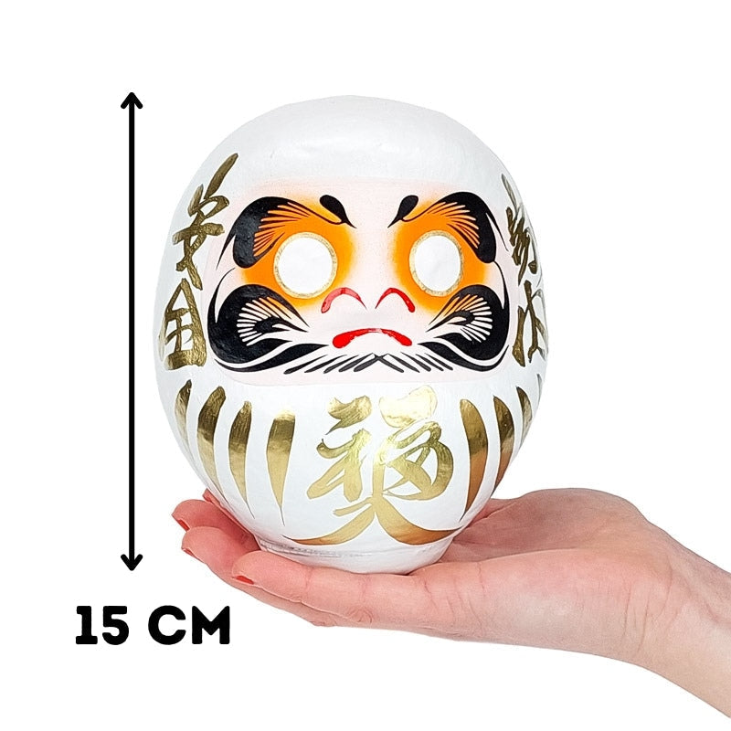 Grote witte daruma - 15 cm