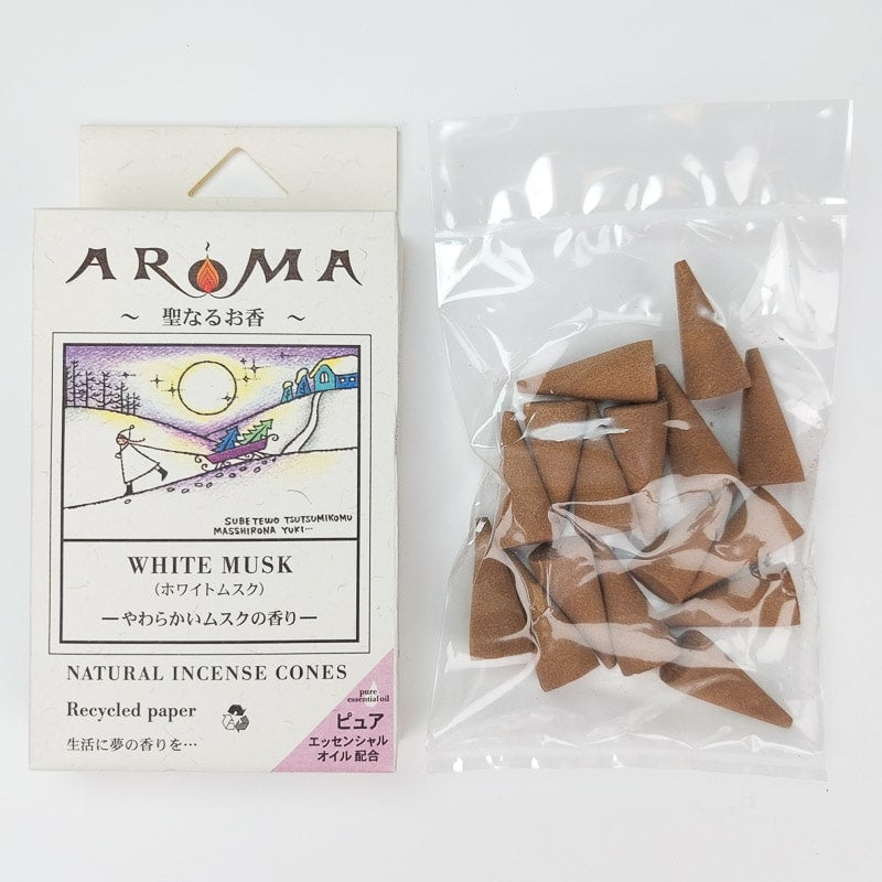 Witte Musk Wierook Kegel