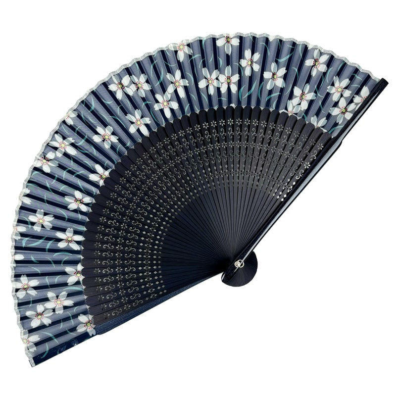 Japanse waaier Sakura Blauw