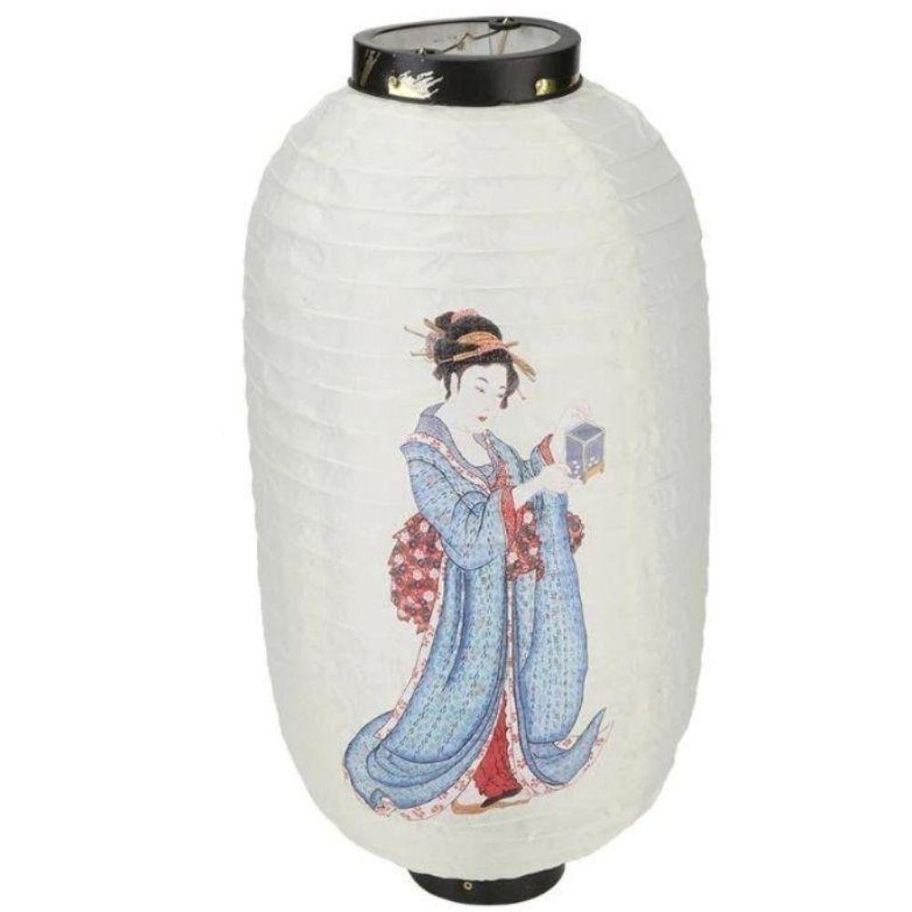 Witte Japanse lantaarn - 25 cm