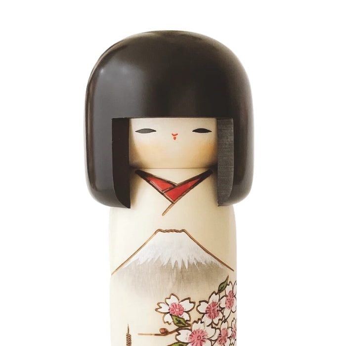 Fuji berg Kokeshi pop