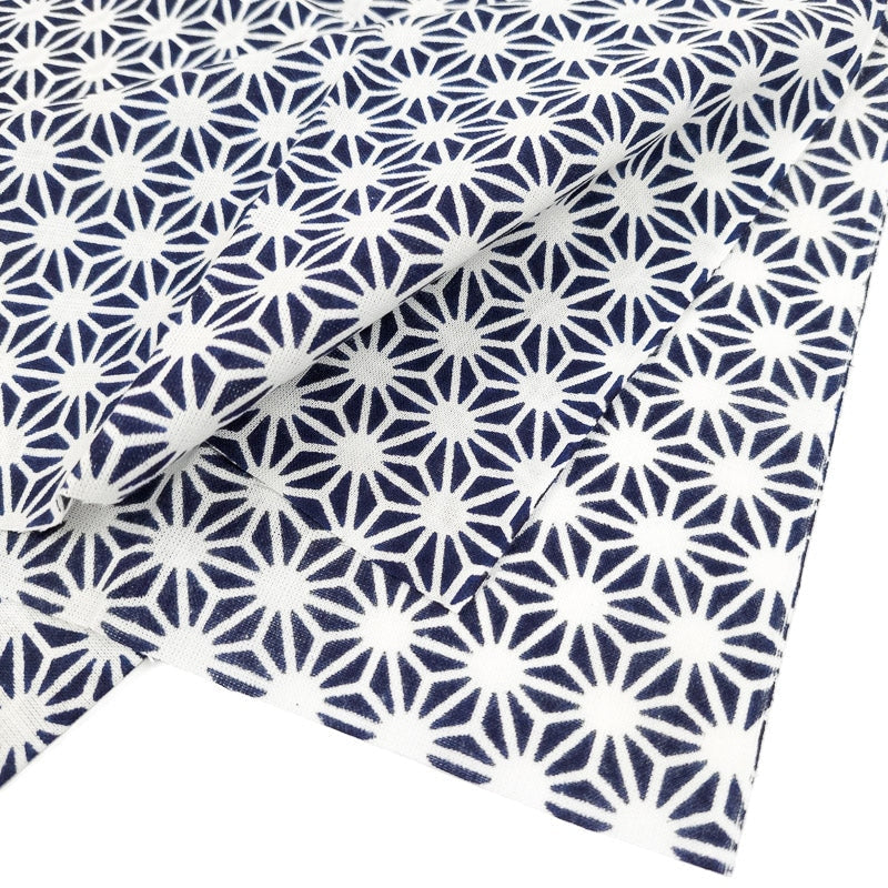 Handdoek Tenugui Asanoha Blauw