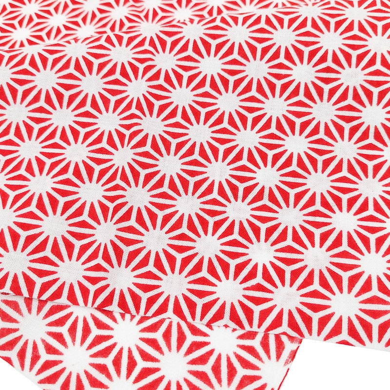 Handdoek Tenugui Asanoha Rood