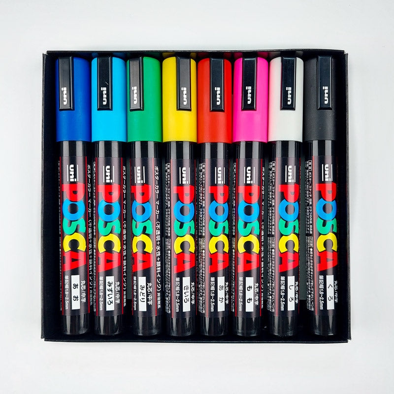 Set van 8 Posca markers