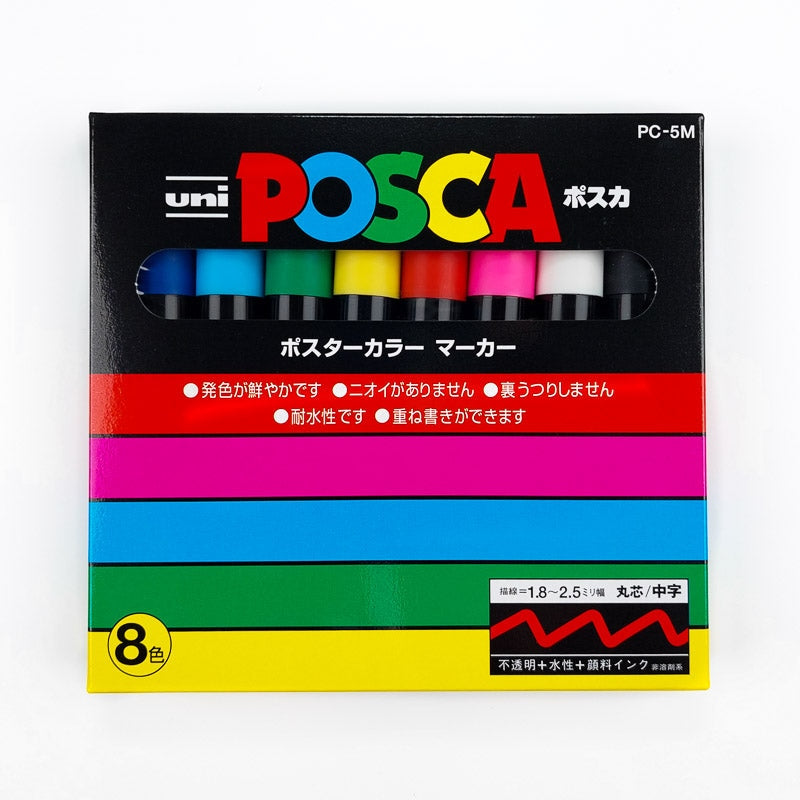 Set van 8 Posca markers