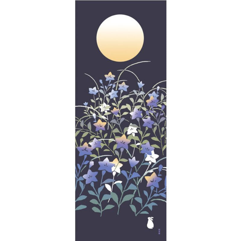 Japanse Tenugui Kikyo bloemen